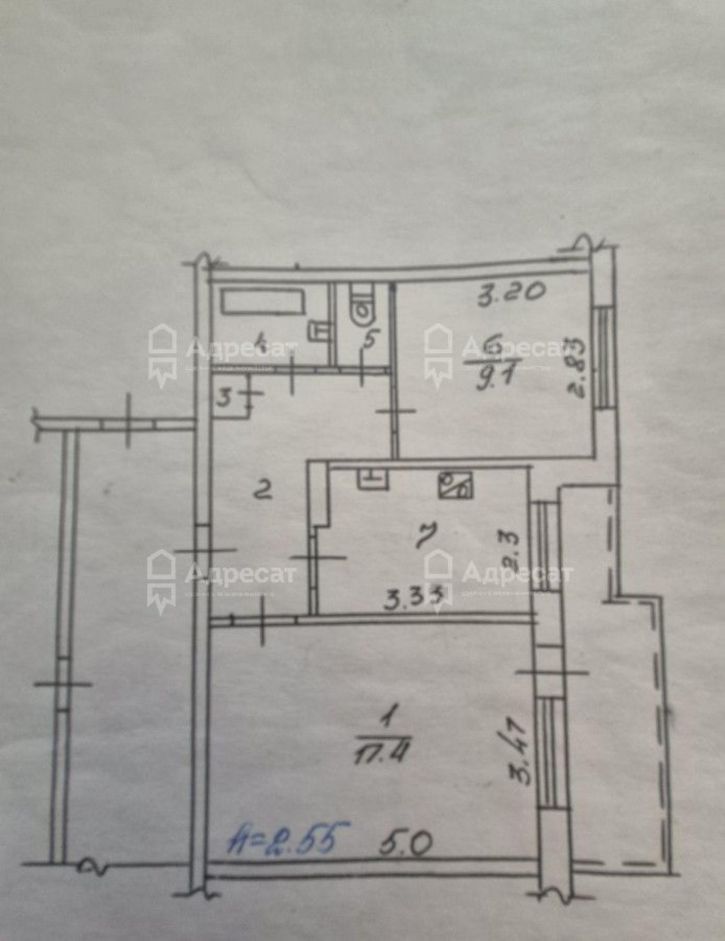 2-комн квартира ул. им. Тулака,  д.7