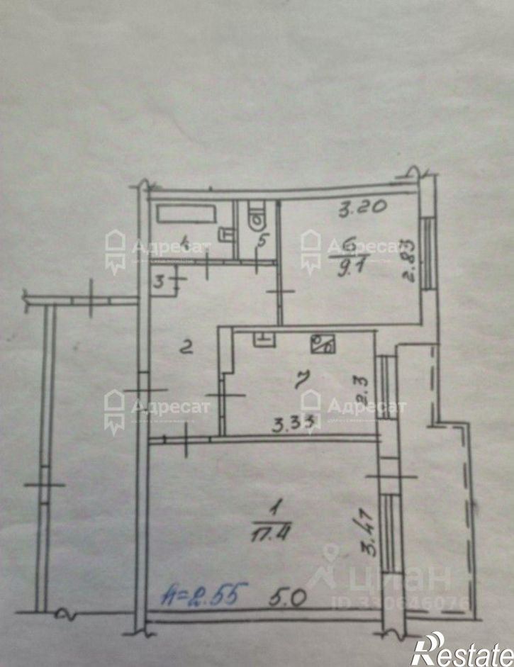 2-комн квартира ул им. Тулака, 7,  д. 7