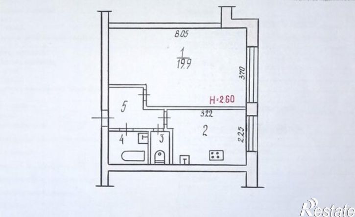 1-комн квартира ул им. маршала Рыбалко, 12,  д. 12