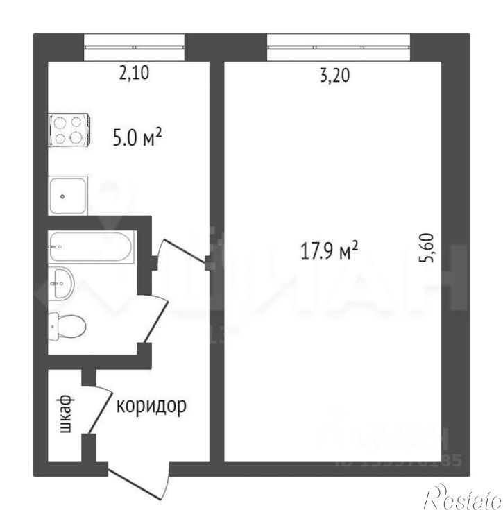 1-комн квартира улица 35-й Гвардейской дивизии, 3,  д. 3