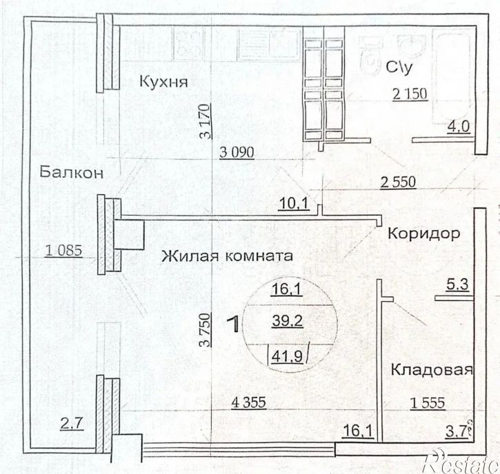 1-комн квартира посёлок Стройдеталь, 13,  д. 13