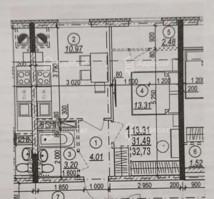 1-комн квартира ул. Тракторостроителей,  д.27/2
