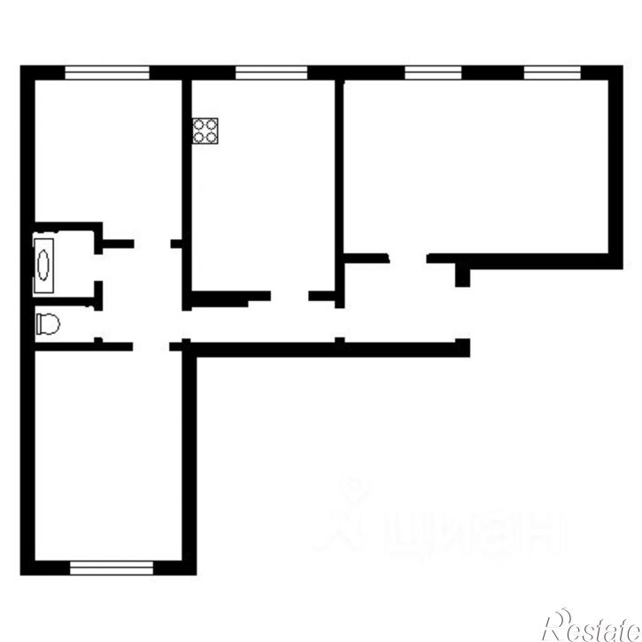 3-комн квартира ул им. Хользунова, 36 2,  д. 36 2,  к. 2
