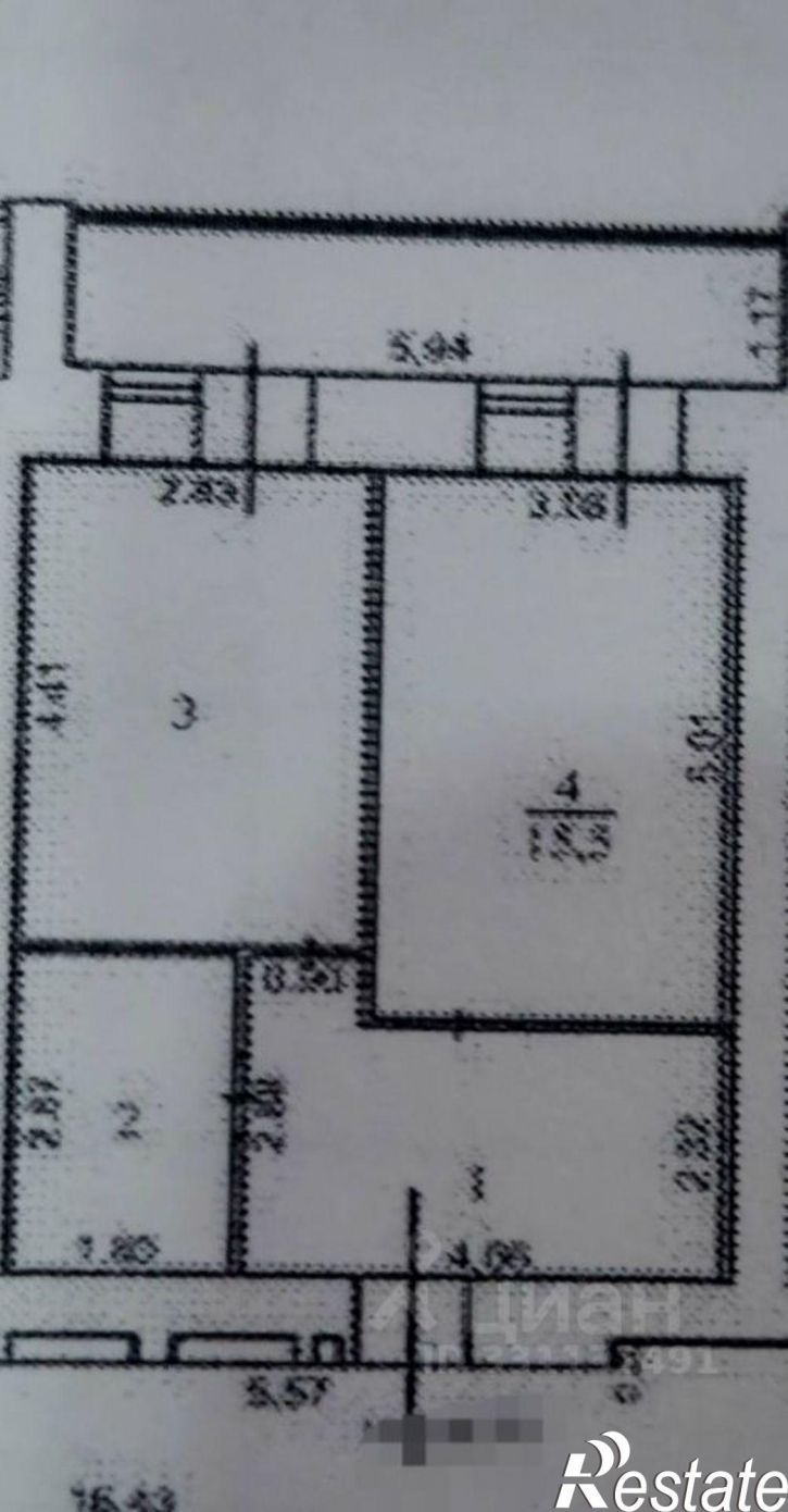 1-комн квартира ул им. маршала Рыбалко, 10а,  д. 10а
