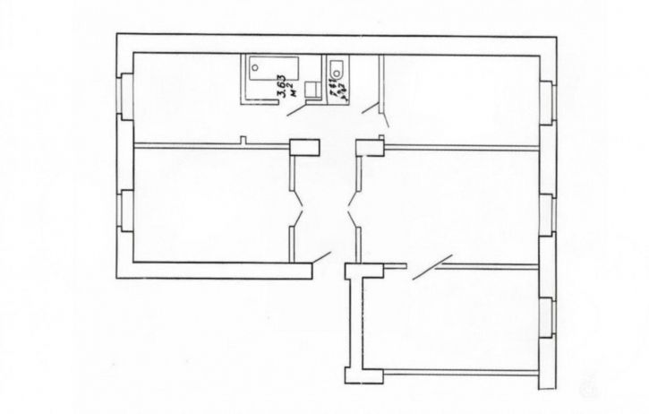 4-комн квартира Проспект им. В.И. Ленина,  д.103