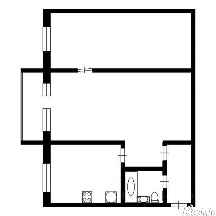 2-комн квартира ул им. Баумана, 8,  д. 8