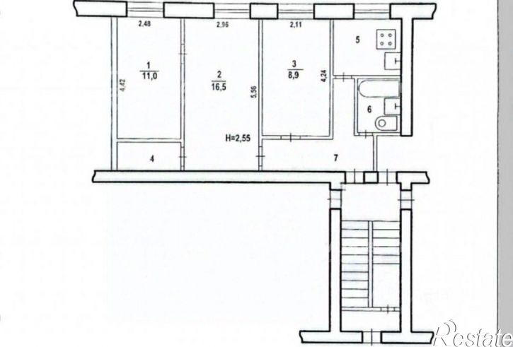 3-комн квартира ул Пятиморская, 17,  д. 17