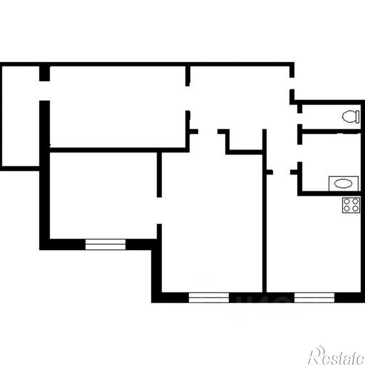 3-комн квартира ул Остравская, 8,  д. 8