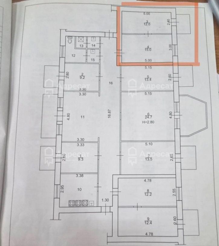 Комната Улица 95 Гвардейской,  д.2