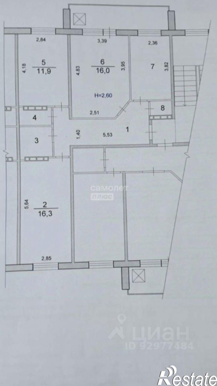 3-комн квартира улица Маршала Воронова, 12,  д. 12