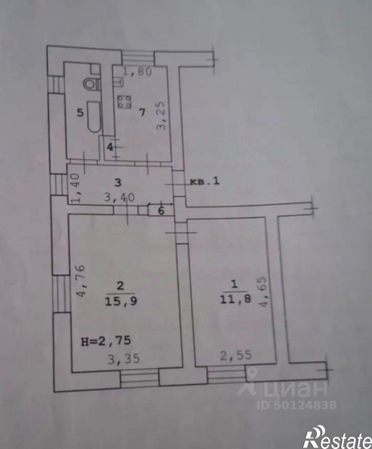 2-комн квартира ул Большая, 3,  д. 3