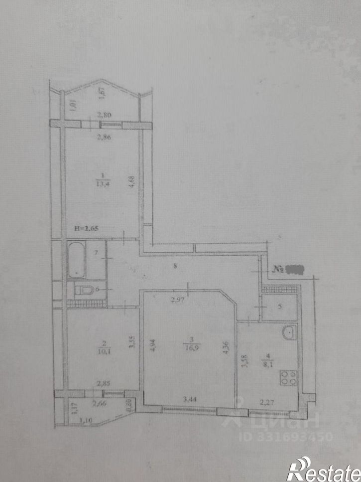 3-комн квартира ул 39-й Гвардейской, 24,  д. 24