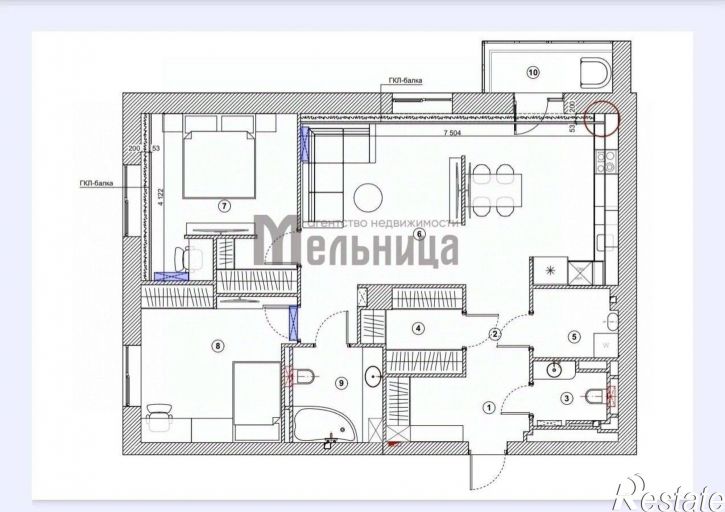 3-комн квартира ул Горячеводская, 5,  д. 5