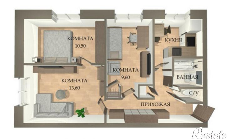 3-комн квартира ул Гродненская, 10,  д. 10
