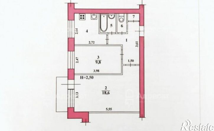 2-комн квартира ул им. Ткачева, 5,  д. 5