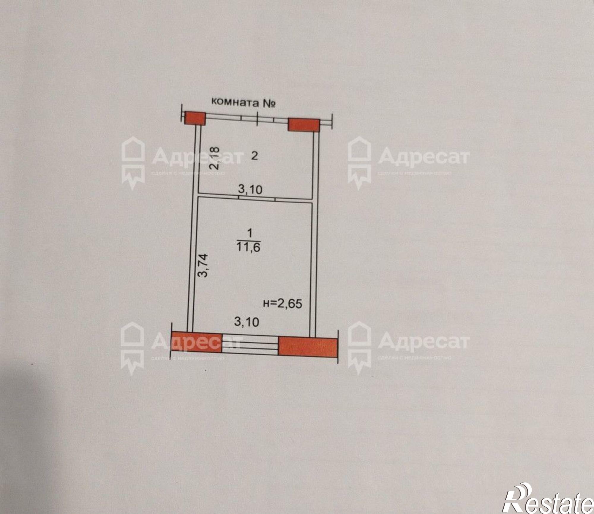 Купить комнату за 1 800 000 рублей на ул. Савкина,  д.2