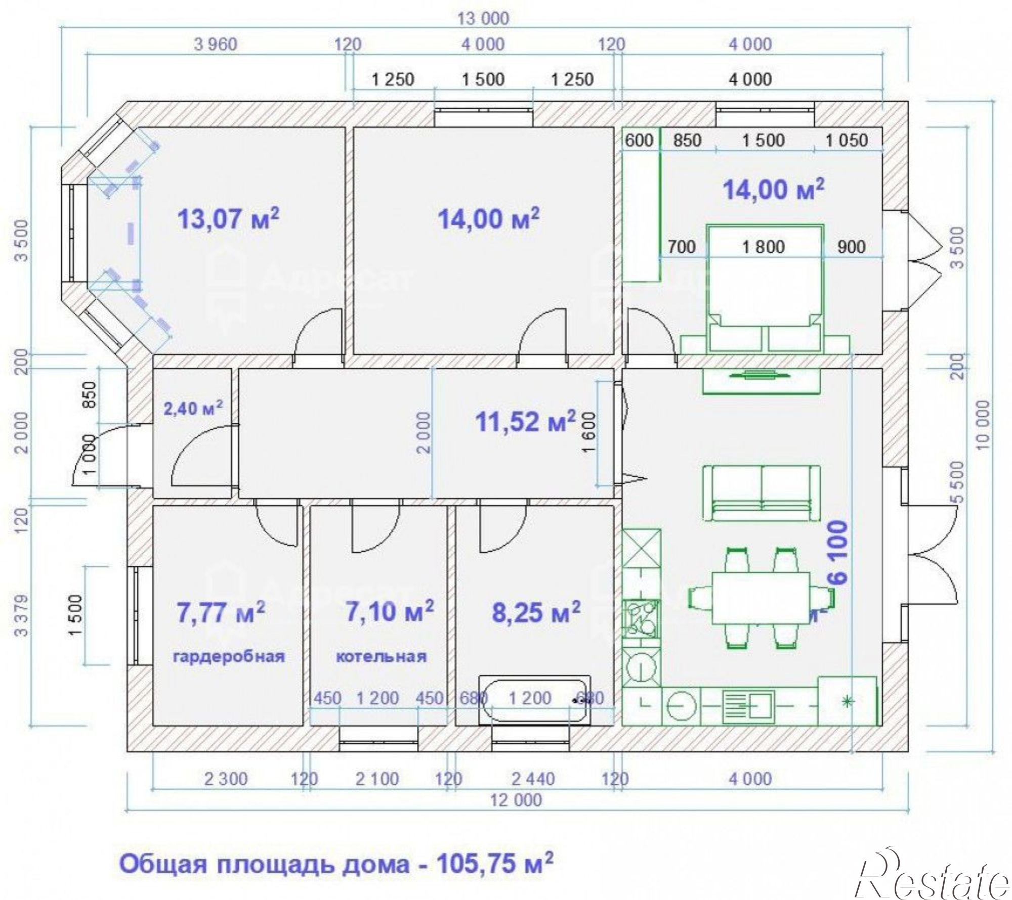 Купить дачу, дом, коттедж за 9 150 000 рублей на ул. Дунайская