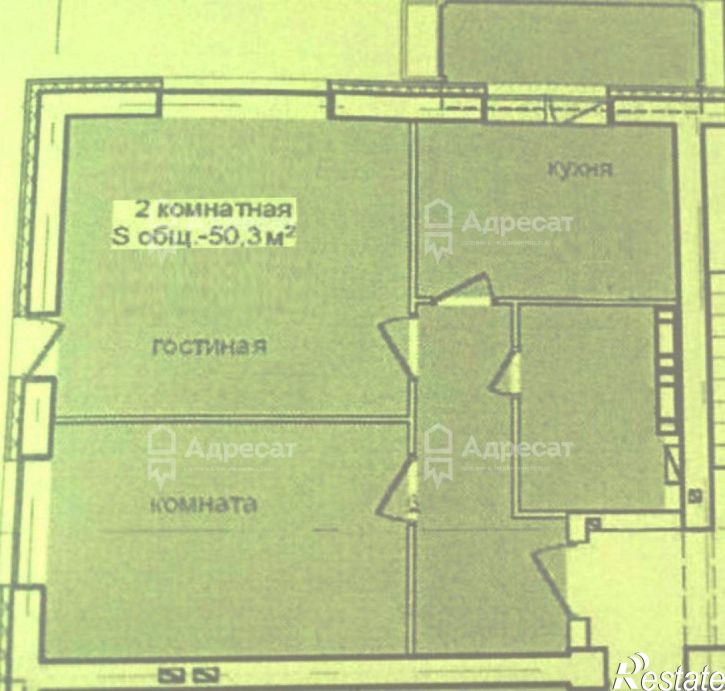 2-комн квартира ул. им. гвардии сержанта Шумского,  д.7