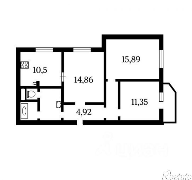 3-комн квартира ул им. Хользунова, 36/4,  д. 36/4