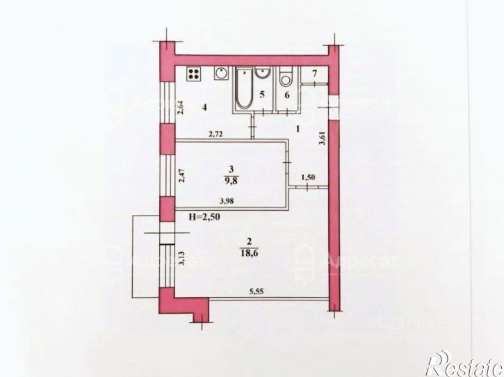 2-комн квартира ул им. Ткачева, 5,  д. 5
