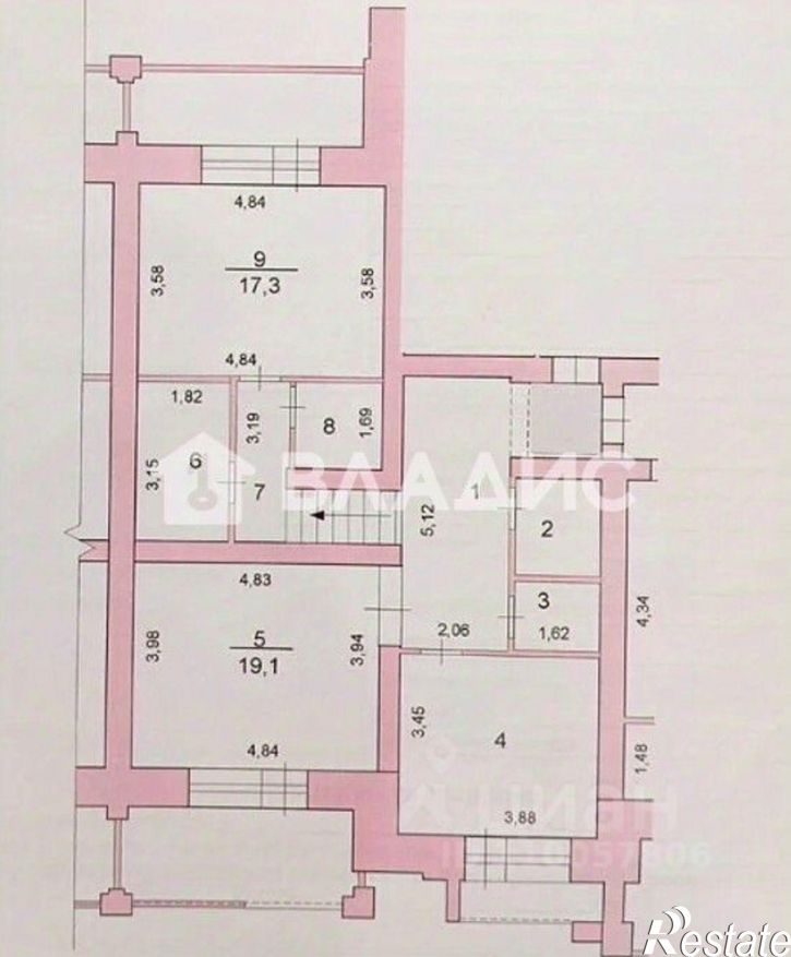2-комн квартира ул Авиаторская, 1б,  д. 1б