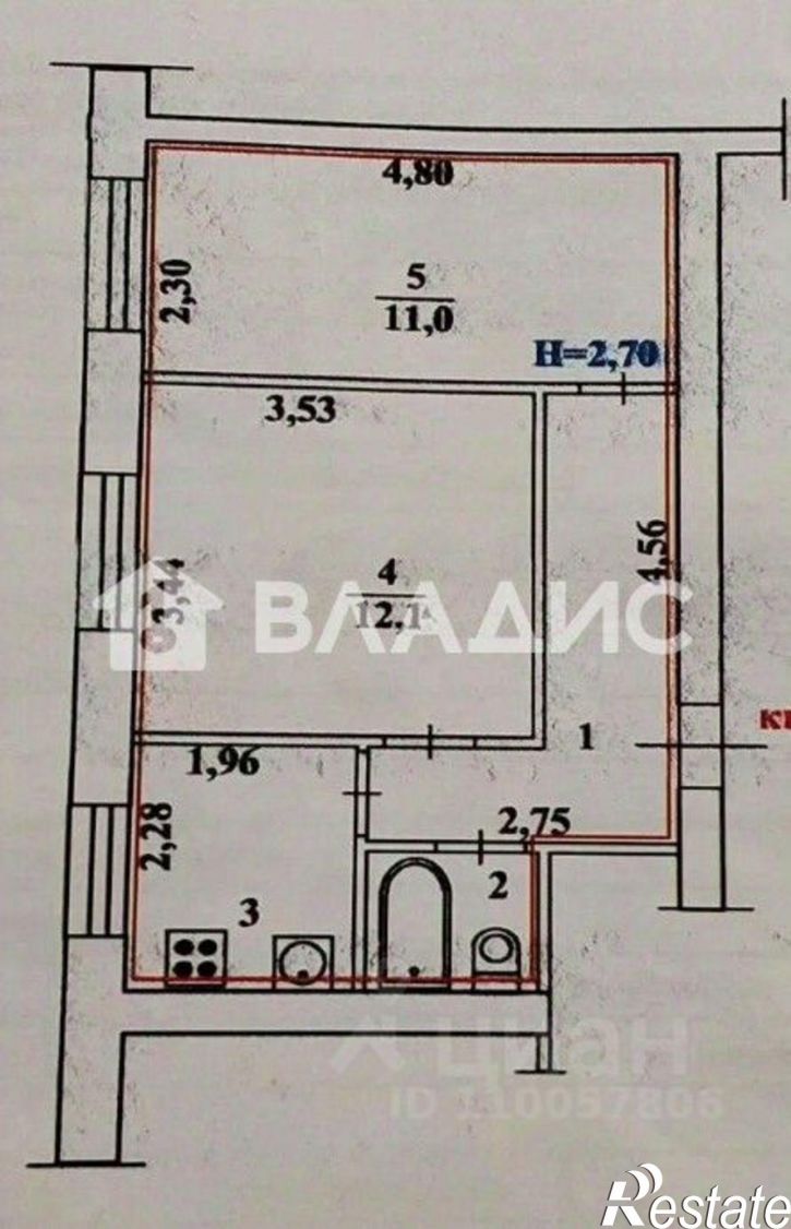 2-комн квартира ул им. Воровского, 7,  д. 7
