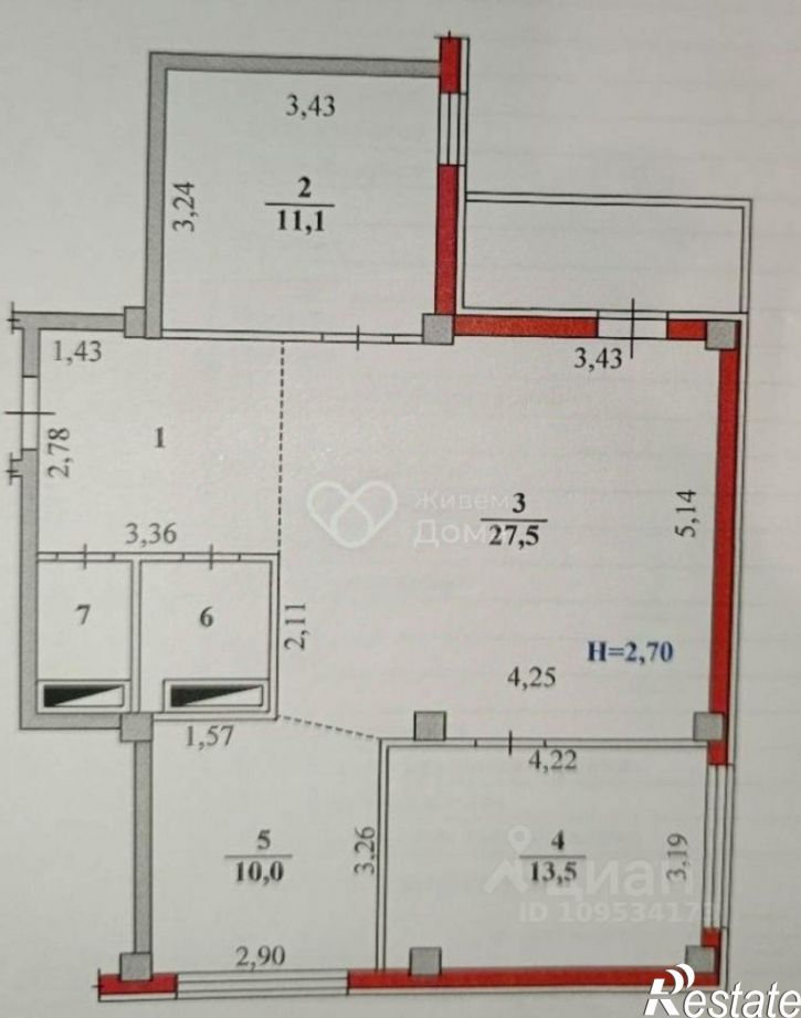 3-комн квартира ул 51-й Гвардейской, 30,  д. 30