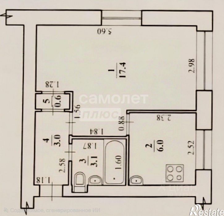 1-комн квартира ул им. Кирова, 132,  д. 132
