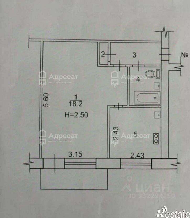 1-комн квартира ул Льговская, 4,  д. 4