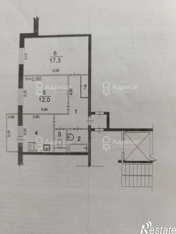 2-комн квартира ул. Волгоградская (М.Горького),  д.1/8