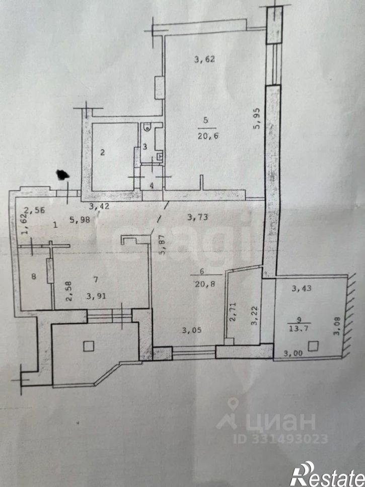 3-комн квартира ул Космонавтов, 19 2,  д. 19 2,  к. 2