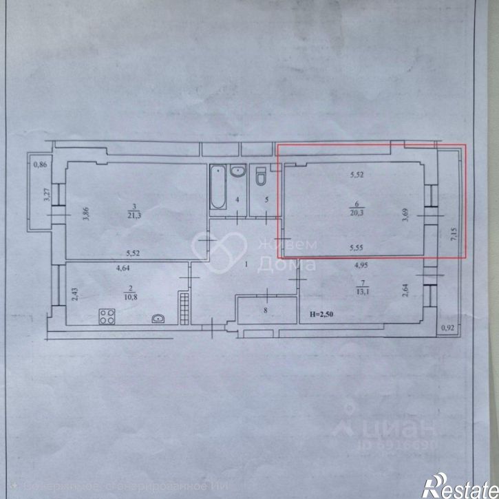 3-комн квартира ул им. Нестерова, 16а,  д. 16а
