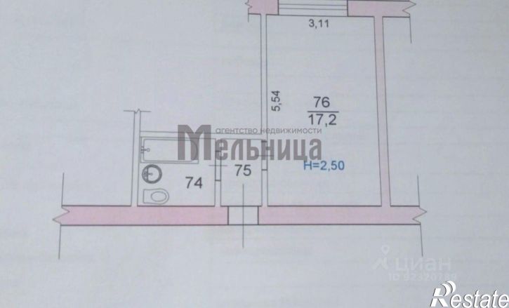 1-комн квартира ул им. Богданова, 25,  д. 25