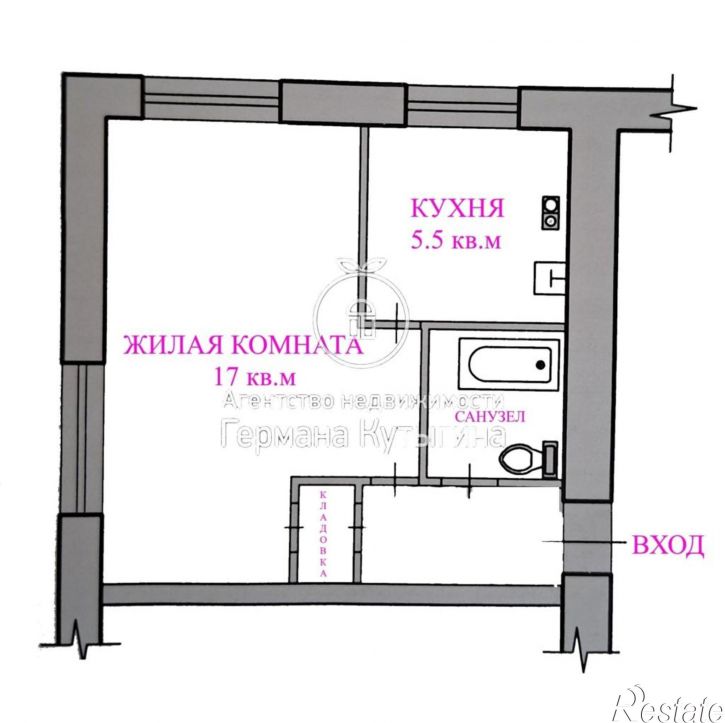 1-комн квартира Россия, Волгоградская область