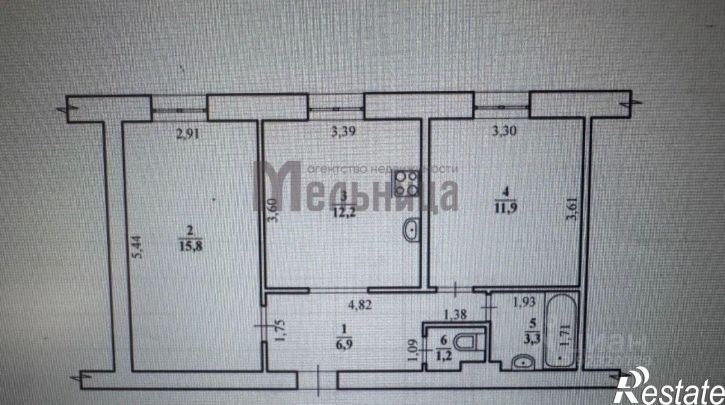 2-комн квартира ул им. Скосырева, 1Б,  д. 1Б