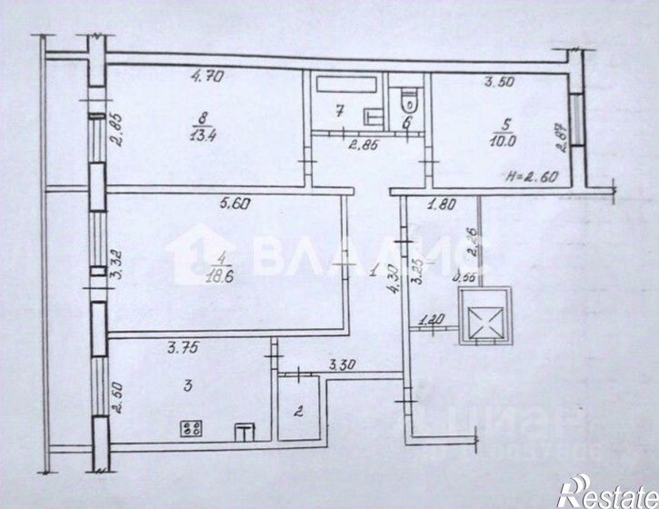3-комн квартира ул Казахская, 8,  д. 8
