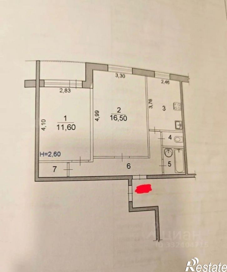 2-комн квартира ул Ростовская, 10,  д. 10