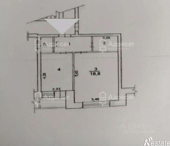 1-комн квартира ул Шауляйская, 4а,  д. 4а