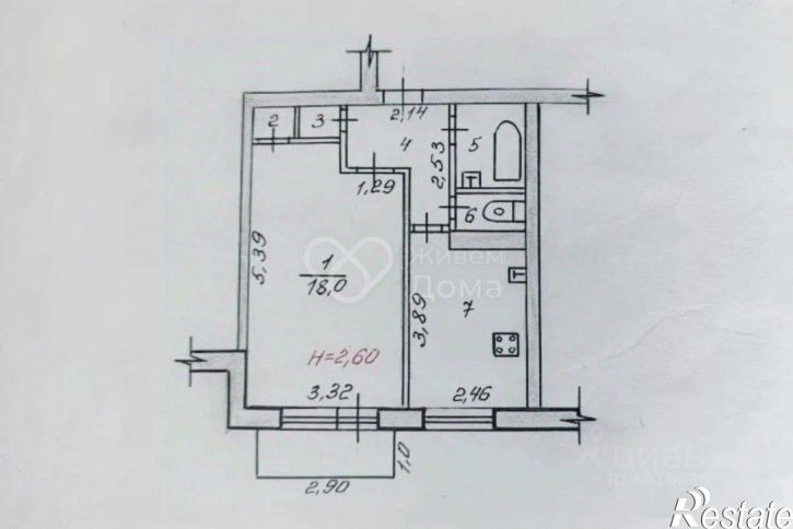 1-комн квартира ул Космонавтов, 37,  д. 37