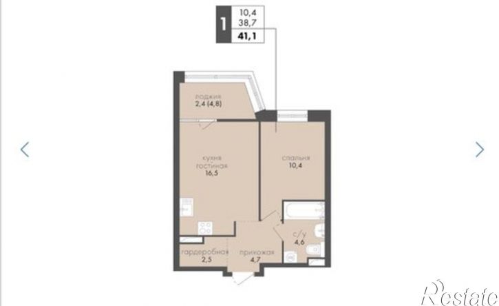 1-комн квартира ул Карская, 51,  д. 51