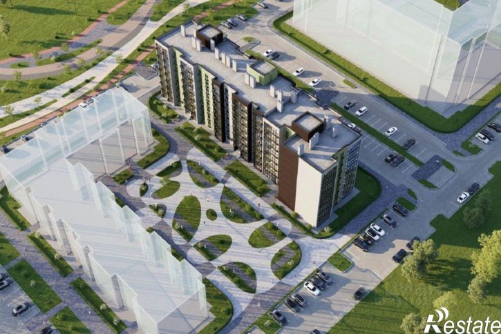 2-комн квартира в новом доме улица Константина Симонова