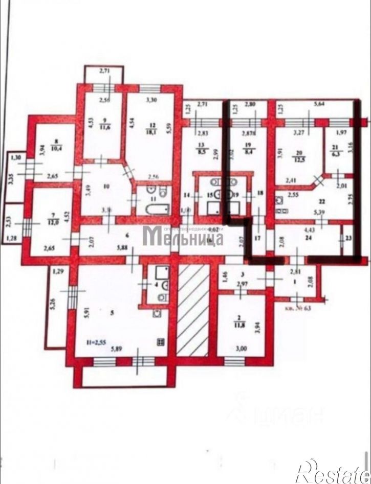 6-комн квартира ул им. милиционера Буханцева, 18,  д. 18