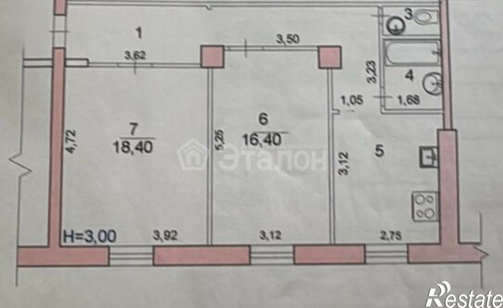 2-комн квартира ул Рабоче-Крестьянская, 33,  д. 33