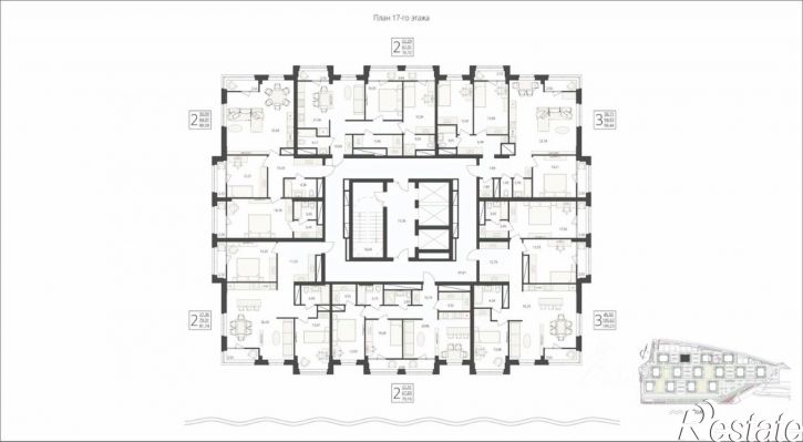 2-комн квартира в новом доме улица Степана Разина, 25/1,  д. 25/1