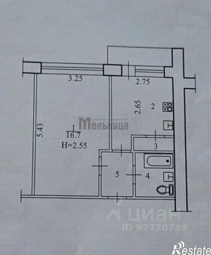 1-комн квартира ул им. Николая Отрады, 34,  д. 34