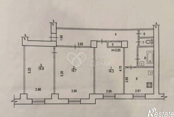 3-комн квартира ул им. Шурухина, 13,  д. 13