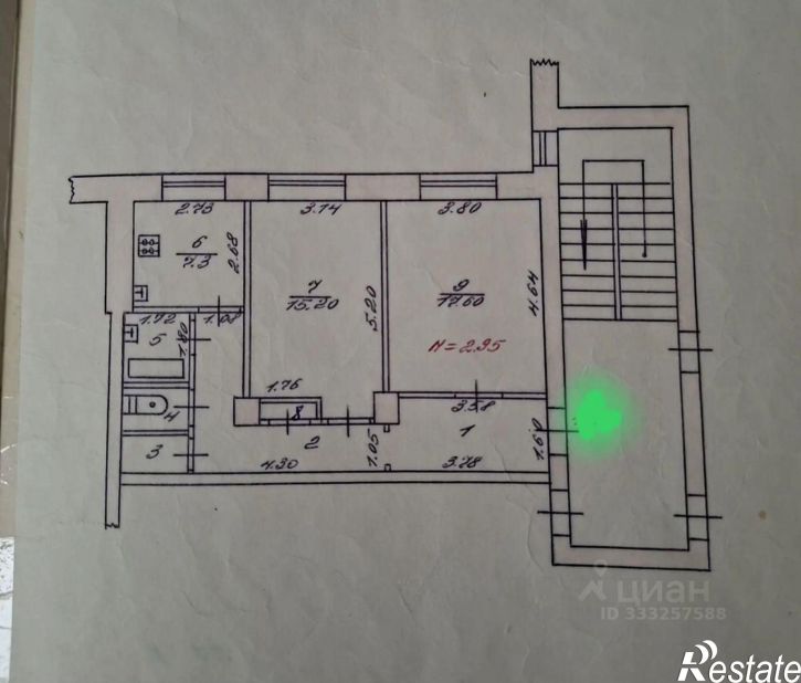2-комн квартира ул Рабоче-Крестьянская, 33,  д. 33