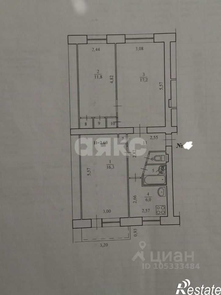 3-комн квартира ул им. Поддубного, 31,  д. 31