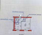 1-комн, 34.9кв м, этаж 2/5 ул. Советская,  д.14