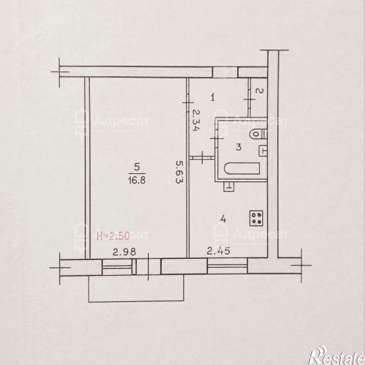 1-комн квартира ул. Полесская,  д.16